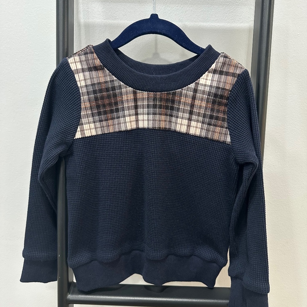 👦 Mayhem Boys Waffle-Knit Sweater – Size 5T | NEW